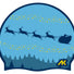 AK Reindeer Santa Sky Christmas Silicone Cap - Blue/Yellow