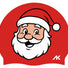 AK Santa Face Big Christmas Silicone Cap - Red/White/Black