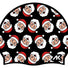 AK Santa Face Christmas Silicone Cap - Black/Red/White