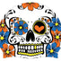 AK Skull Flowers Halloween Silicone Cap - Multi