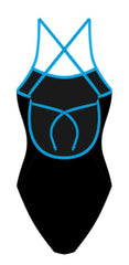 AK Womens AK Tieback - Nero/Laguna | Allens Of Kingsbury