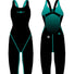 Amanzi Girls Acceler8 RIZE Kneesuit - Jet/Spearmint