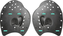 Amani Jet Hand Paddle Set in black, featuring ergonomic paddles for rowing and water sports.