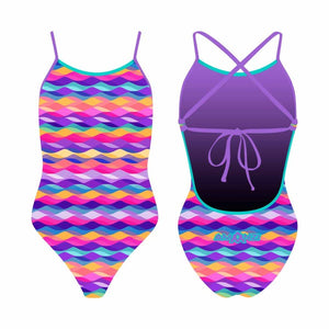 Amanzi Girls Marella Tie Back One Piece - Multi | Allens Of Kingsbury