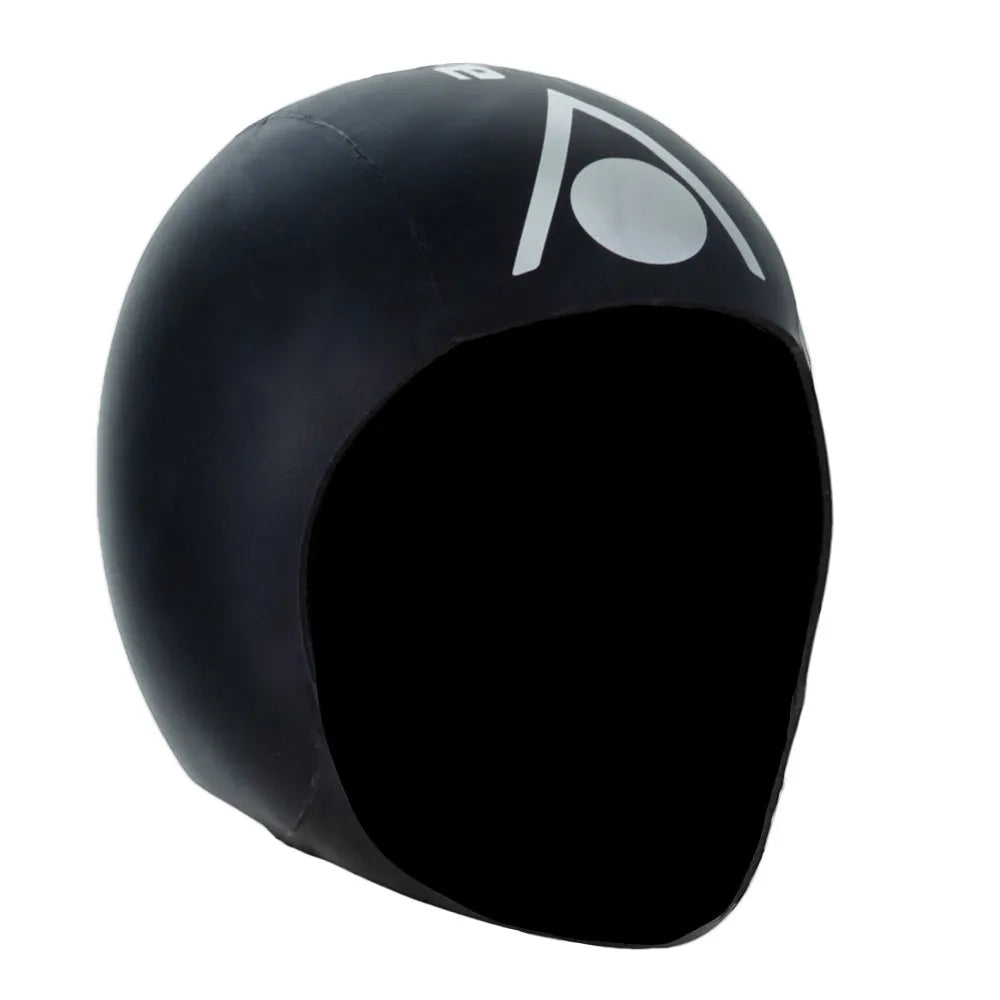 AquaSphere Aquaskin Hood V2 in black, a neoprene accessory designed for swimming and water sports.