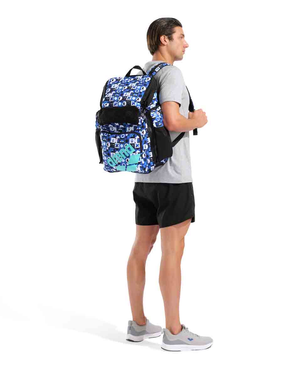 Arena One Go Allover Backpack 45L - Pieces | Allens Of Kingsbury