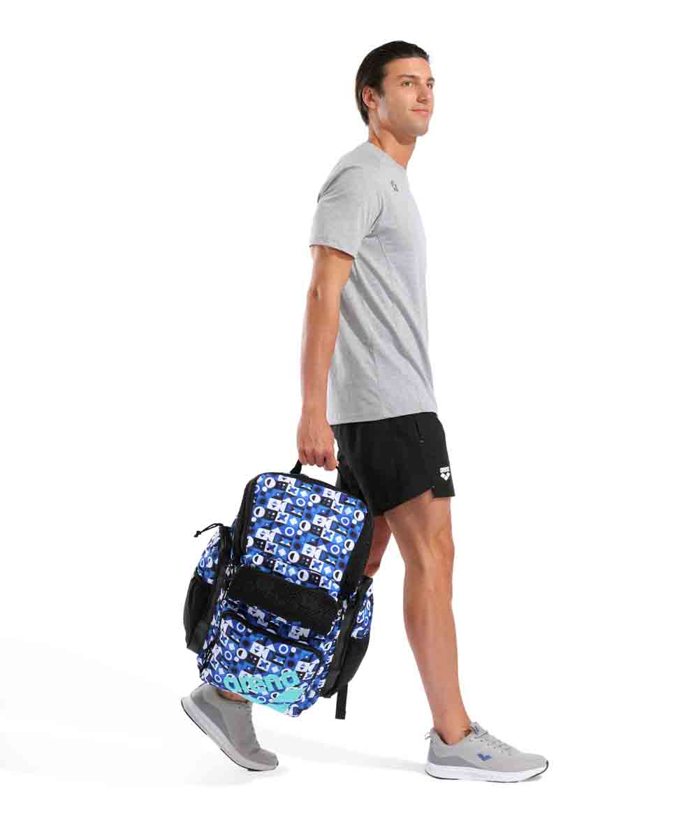 Arena One Go Allover Backpack 45L - Pieces | Allens Of Kingsbury