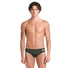 Arena Mens Team Solid Swim Brief - Dark Sage/White