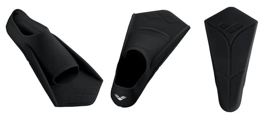 Black Arena Power Fin for swimming, featuring a sleek design and adjustable strap for optimal performance. 1000
