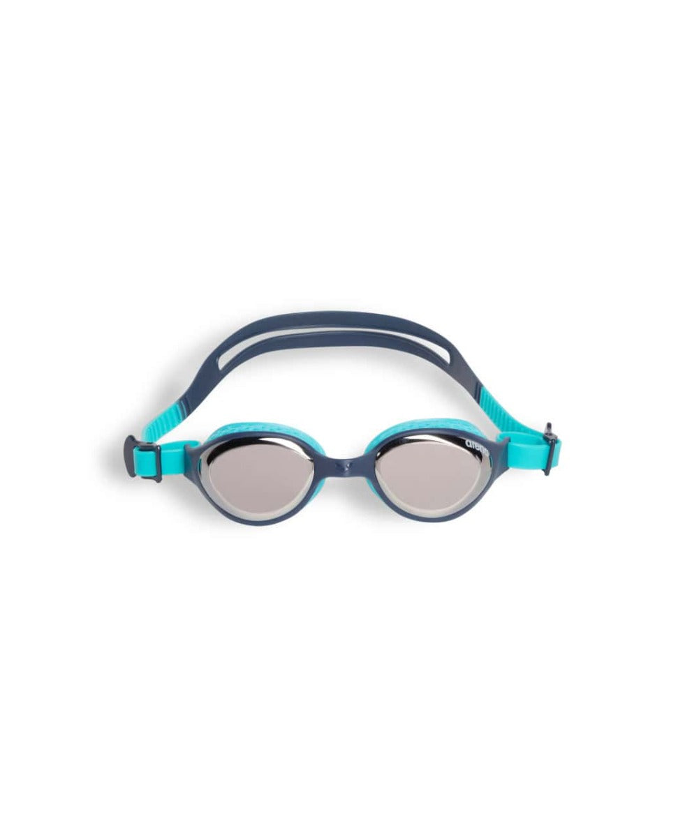 Arena Air Junior Mirror Goggles  - Silver/Navy/Water | Allens Of Kingsbury