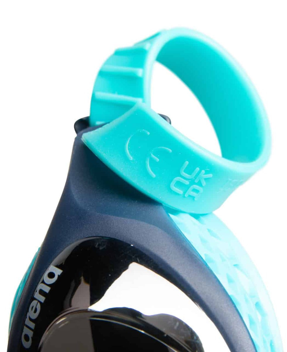 Arena Air Junior Mirror Goggles  - Silver/Navy/Water | Allens Of Kingsbury