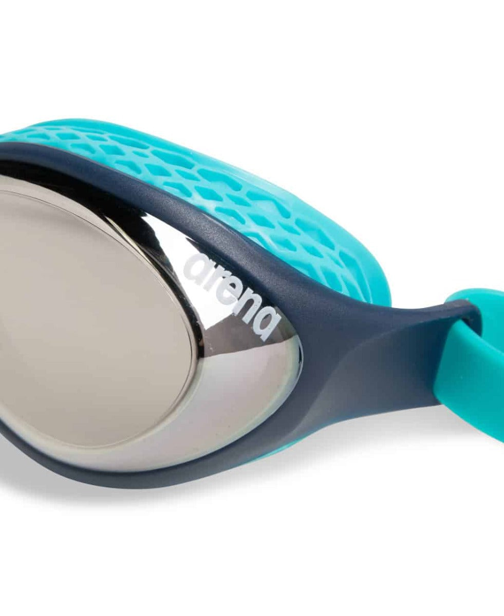 Arena Air Junior Mirror Goggles  - Silver/Navy/Water | Allens Of Kingsbury