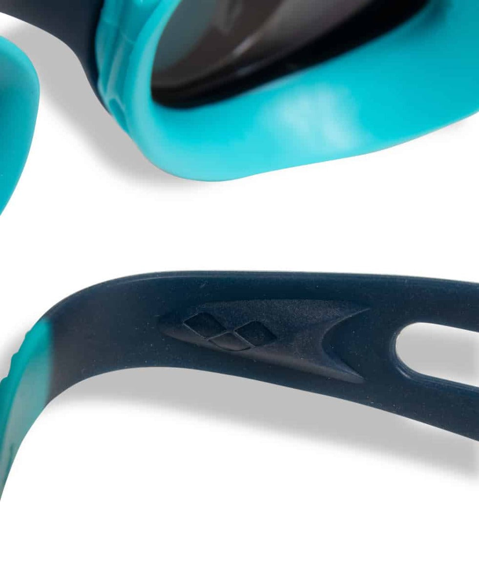 Arena Air Junior Mirror Goggles  - Silver/Navy/Water | Allens Of Kingsbury