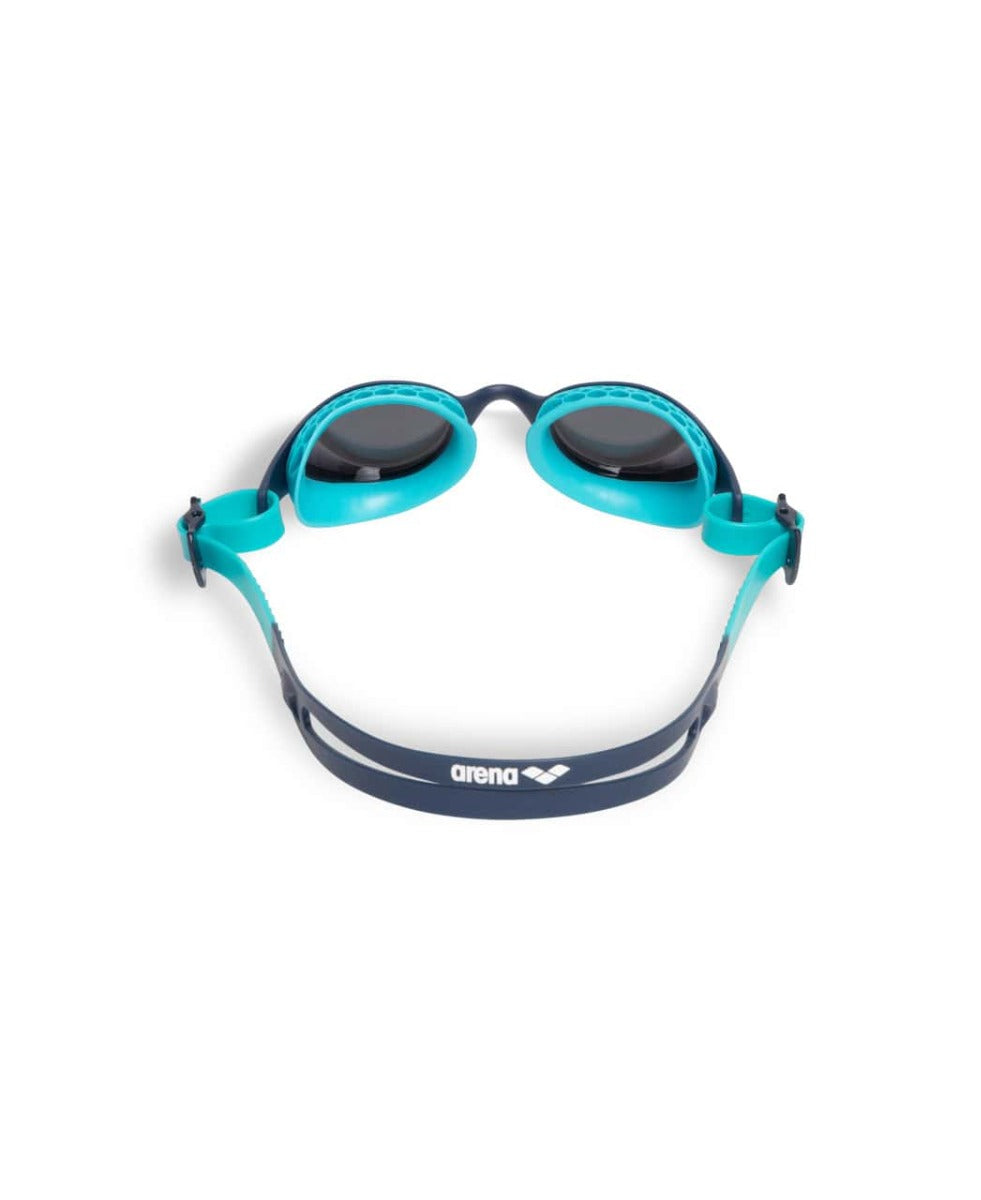 Arena Air Junior Mirror Goggles  - Silver/Navy/Water | Allens Of Kingsbury