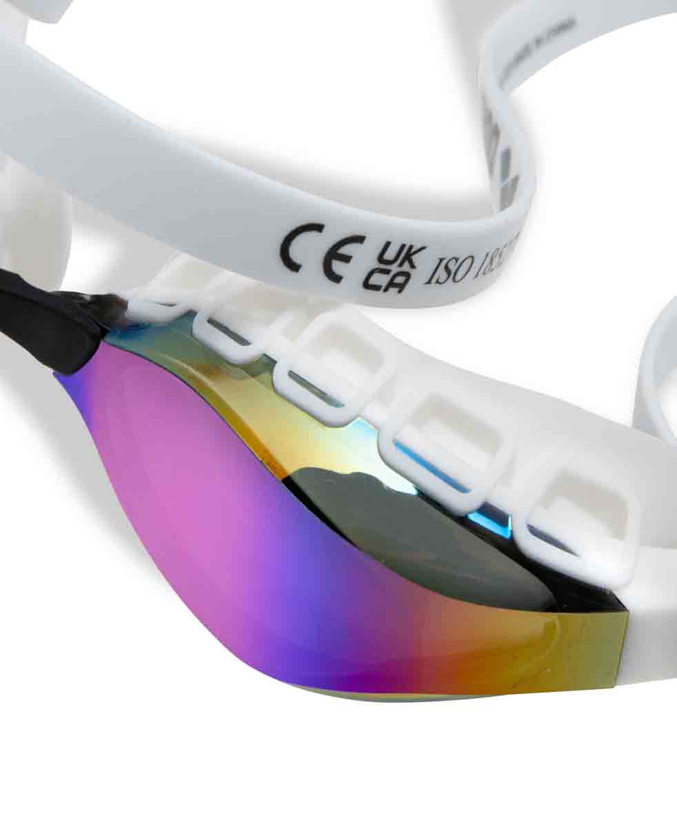 Arena Air Sonic Mirror Racing Goggles - Blue/White | Allens Of Kingsbury