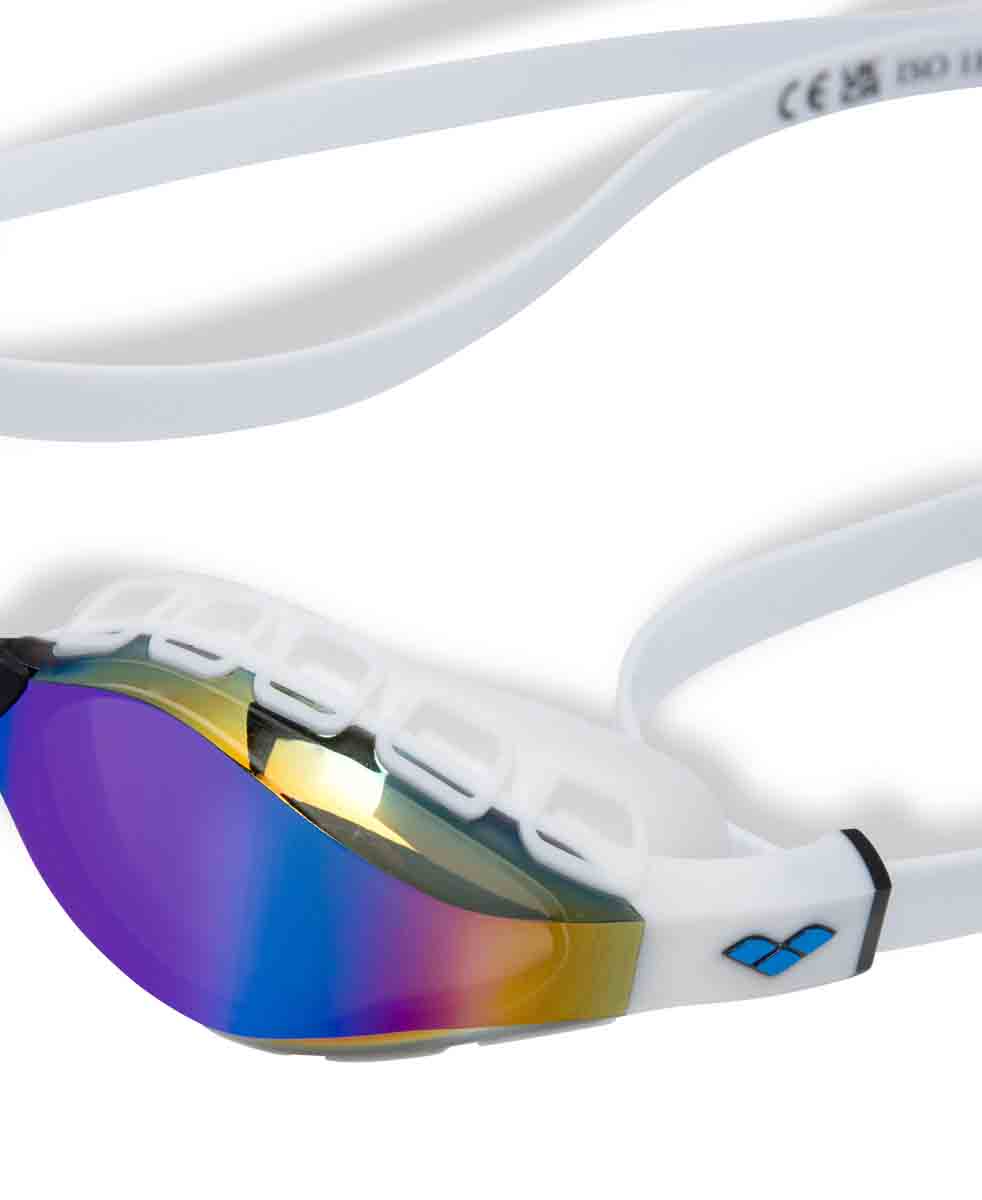 Arena Air Sonic Mirror Racing Goggles - Blue/White | Allens Of Kingsbury