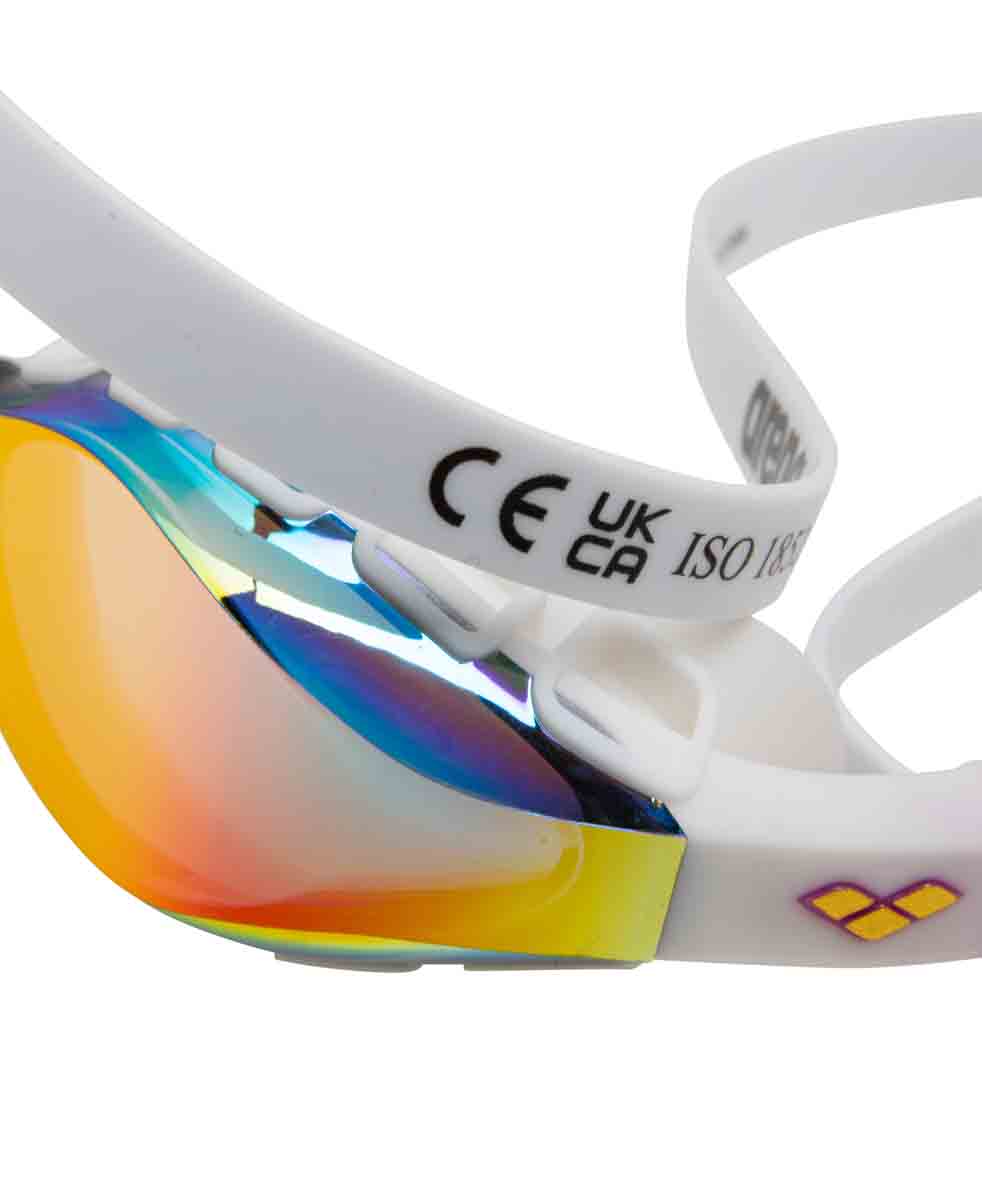 Arena Air Sonic Mirror Racing Goggles - Gold/White | Allens Of Kingsbury
