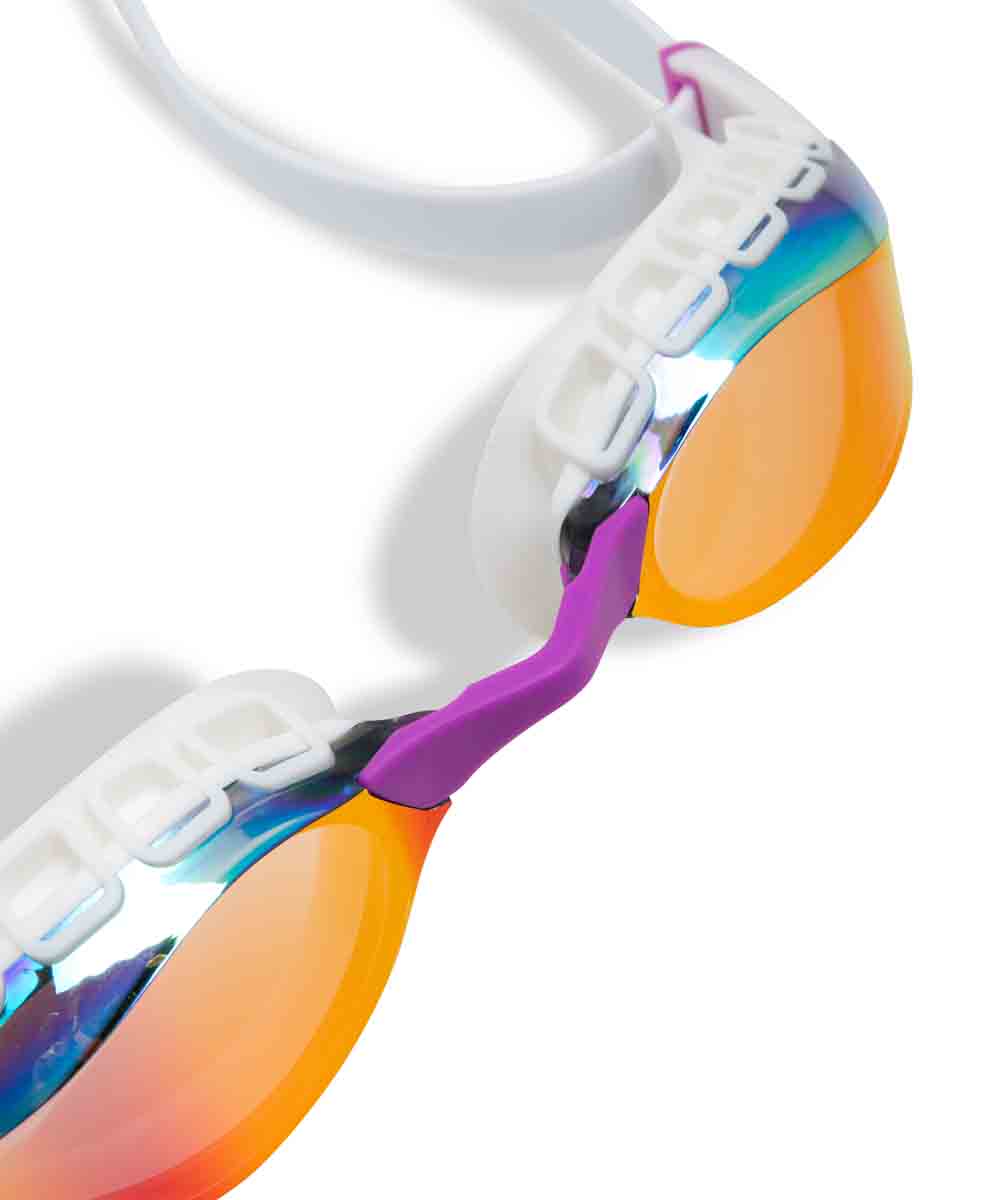 Arena Air Sonic Mirror Racing Goggles - Gold/White | Allens Of Kingsbury