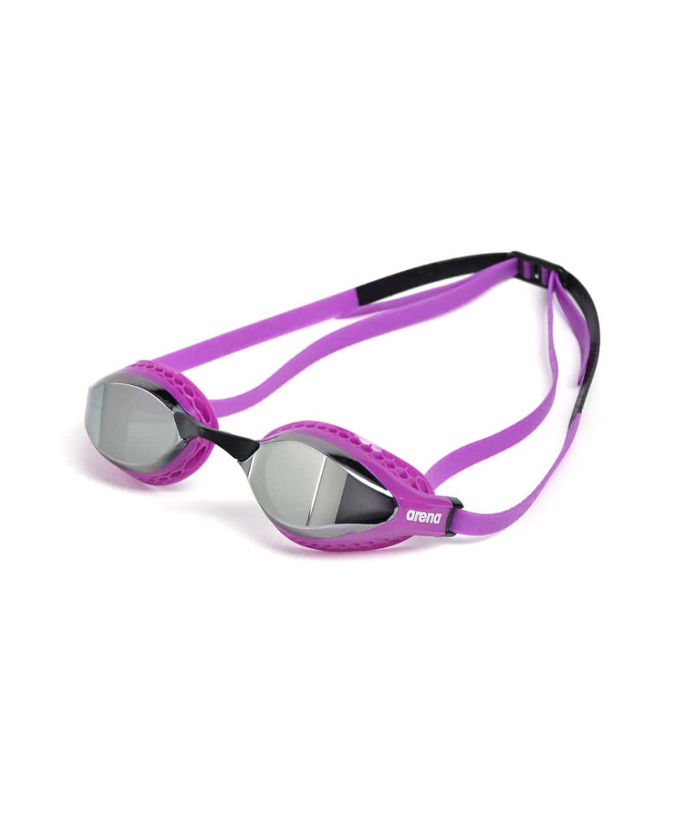 Arena Airspeed Mirror Racing Goggles - Silver/Purple/Black | Allens Of Kingsbury