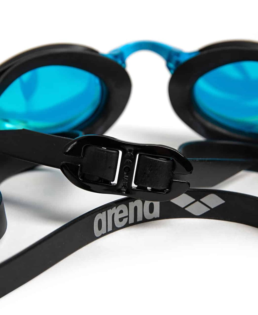Arena Cobra Edge Swipe Mirror Racing Goggles - Aqua/Black | Allens Of Kingsbury