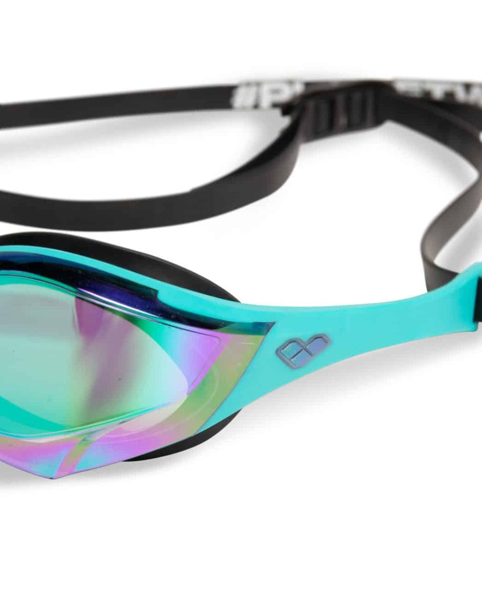 Arena Cobra Edge Swipe Mirror Racing Goggles  - Emerald/Peacock/Black | Allens Of Kingsbury