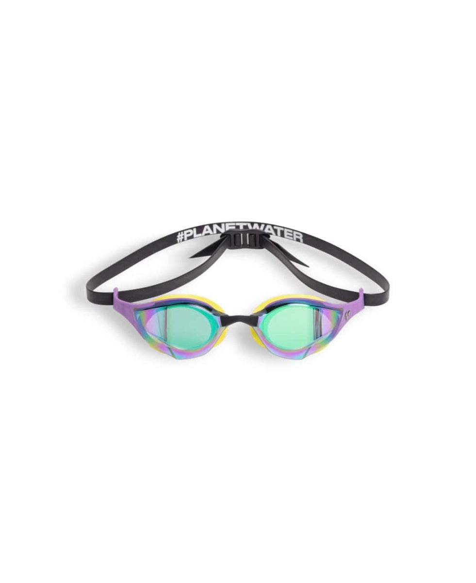 Arena Cobra Edge Swipe Mirror Racing Goggles  - Emerald/Plum/Lime | Allens Of Kingsbury
