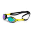 Arena Cobra Edge Swipe Mirror Racing Goggles - Emerald/Yellow/Black