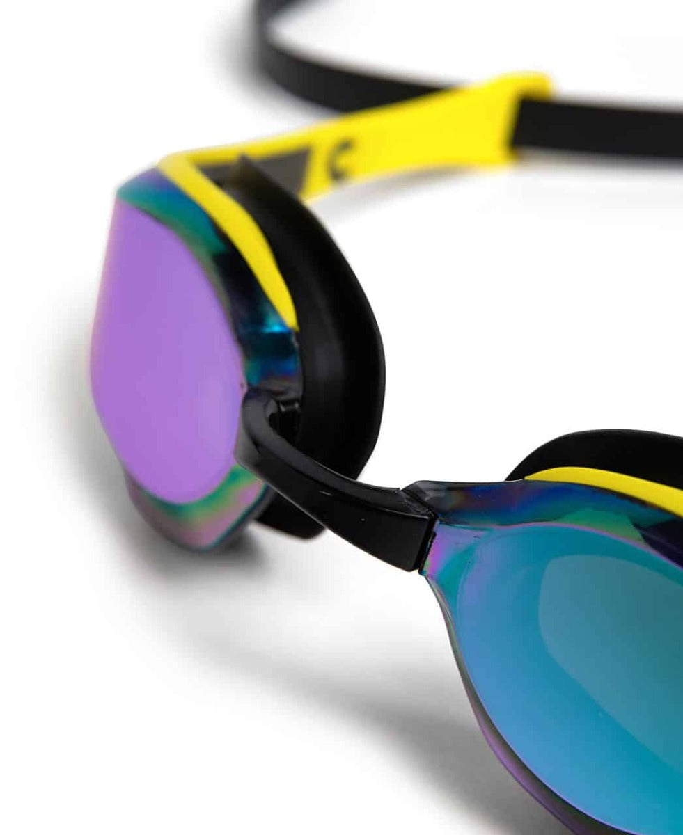 Arena Cobra Edge Swipe Mirror Racing Goggles - Emerald/Yellow/Black | Allens Of Kingsbury