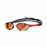 Arena Cobra Edge Swipe Mirror Racing Goggles  - Gold/Red