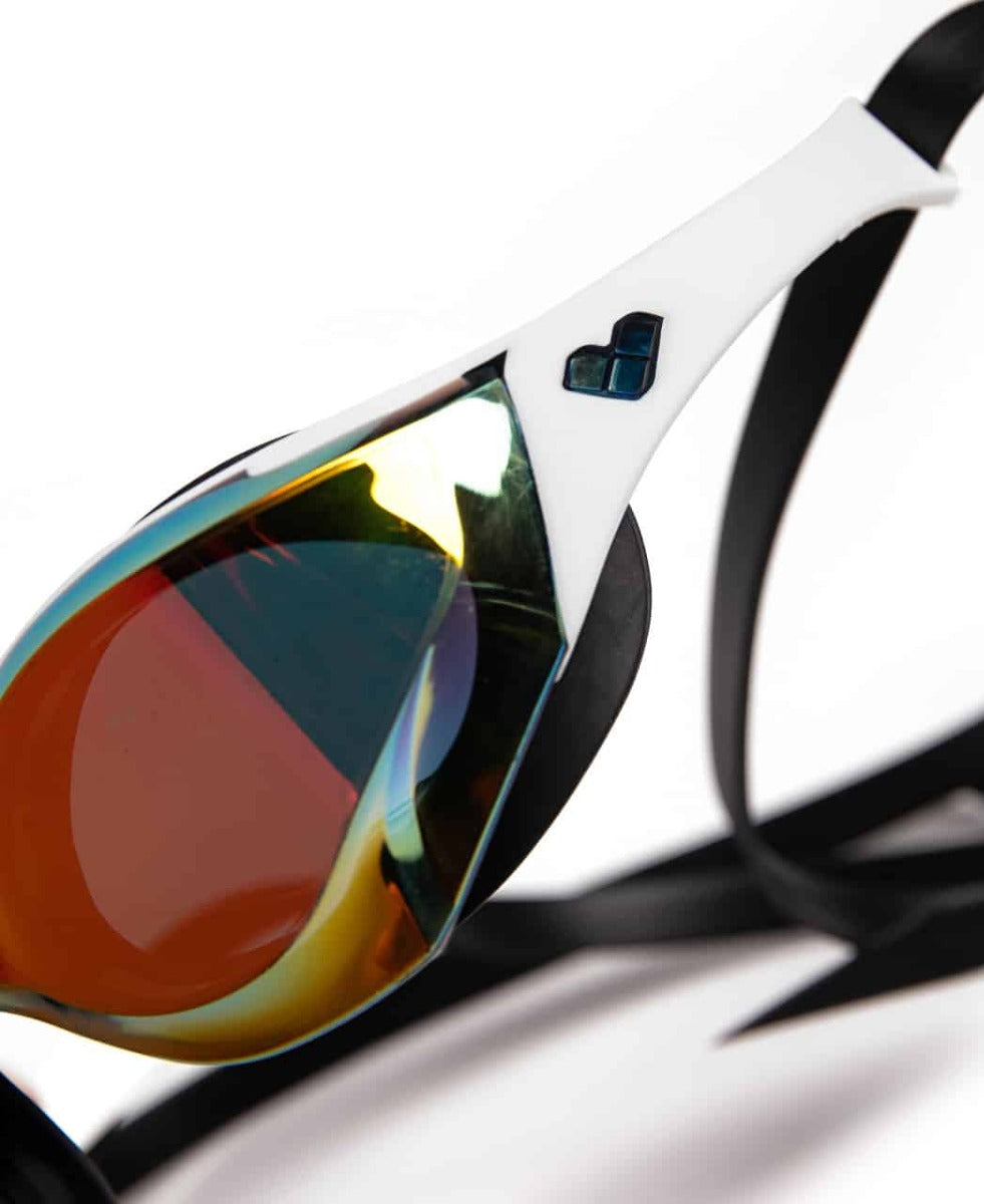 Arena Cobra Edge Swipe Mirror Racing Goggles - Gold/White/Black | Allens Of Kingsbury