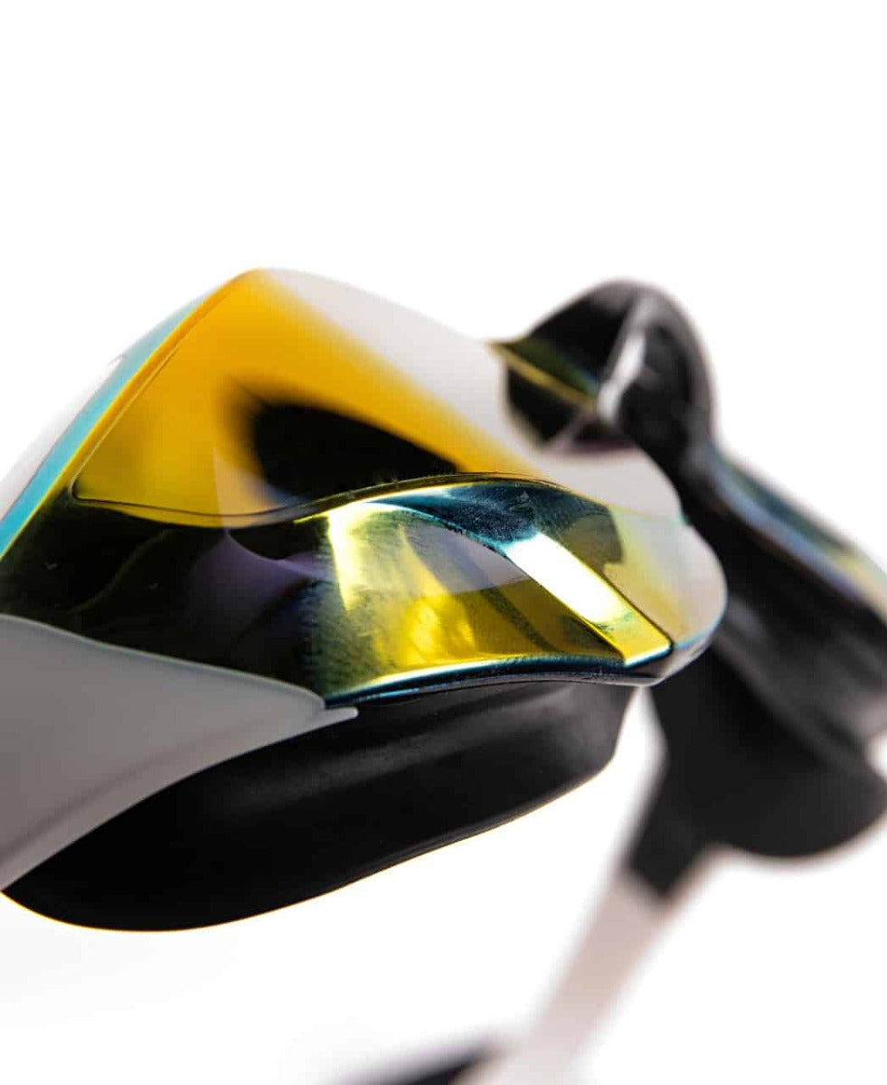 Arena Cobra Edge Swipe Mirror Racing Goggles - Gold/White/Black | Allens Of Kingsbury