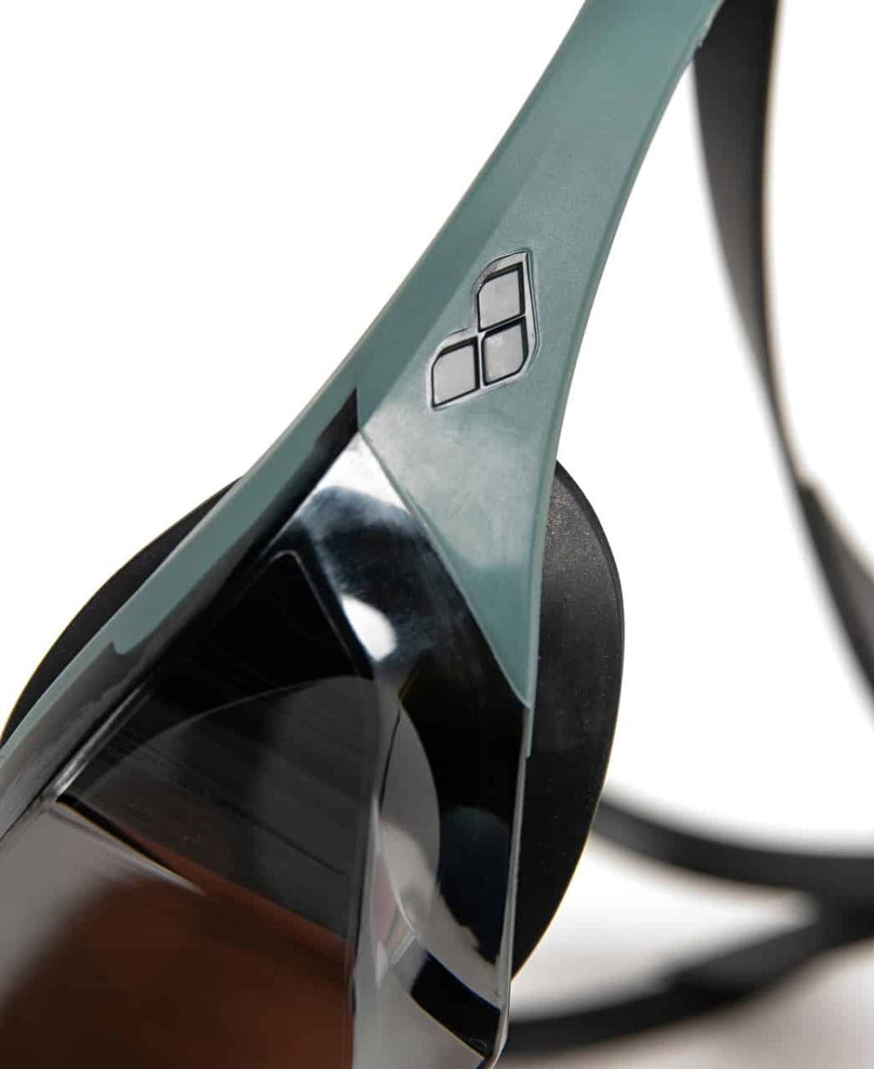 Arena Cobra Edge Swipe Mirror Racing Goggles - Silver/Sage/Black | Allens Of Kingsbury
