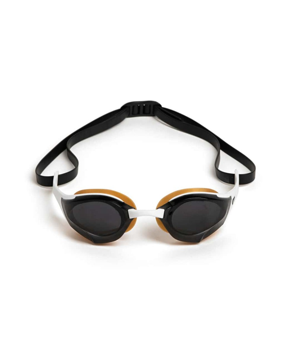 Arena Cobra Edge Swipe Racing Goggles - Smoke/White/Gold | Allens Of Kingsbury