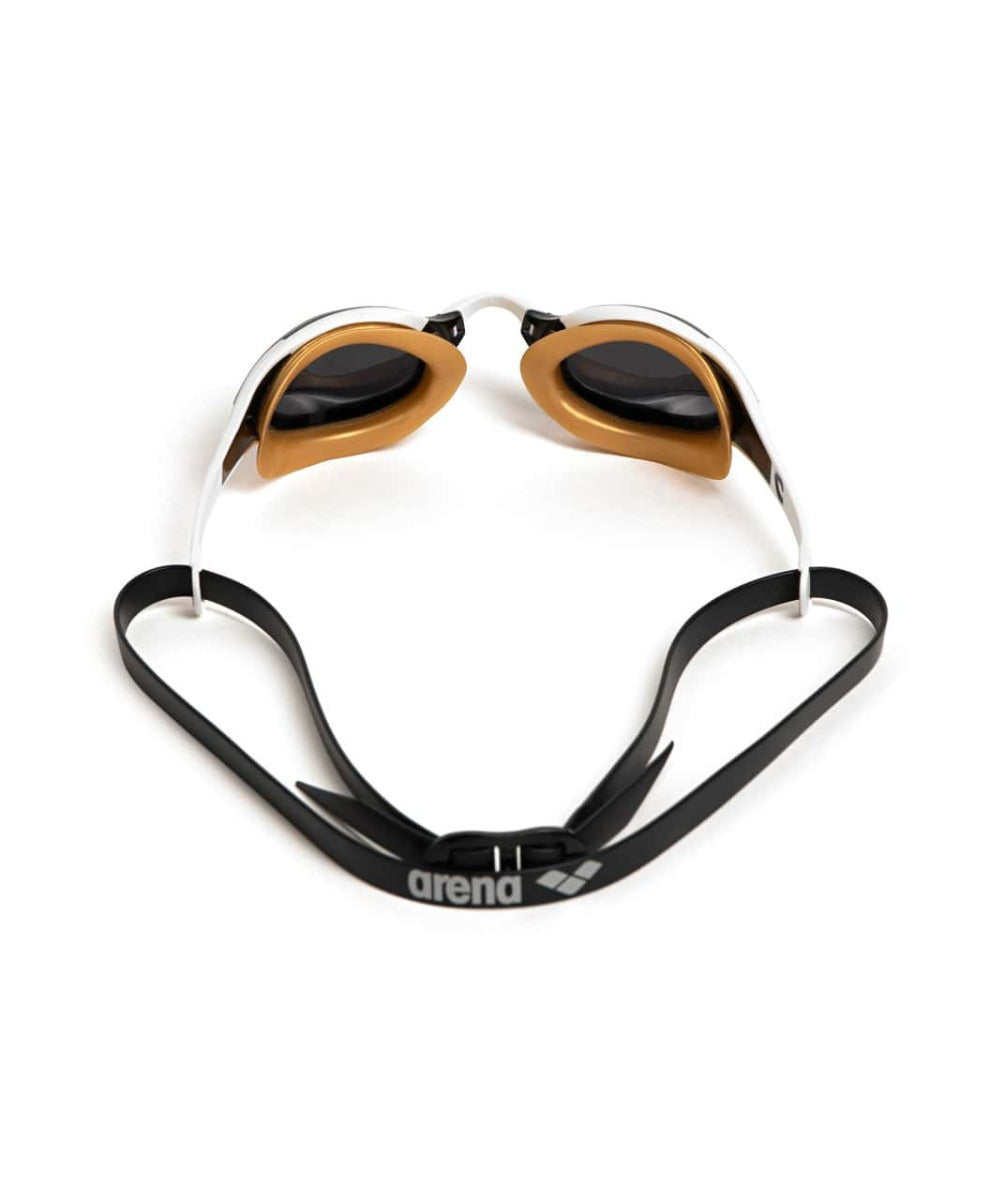 Arena Cobra Edge Swipe Racing Goggles - Smoke/White/Gold | Allens Of Kingsbury