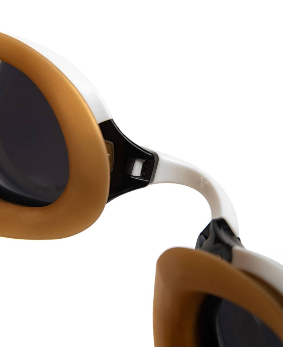 Arena Cobra Edge Swipe Racing Goggles - Smoke/White/Gold | Allens Of Kingsbury