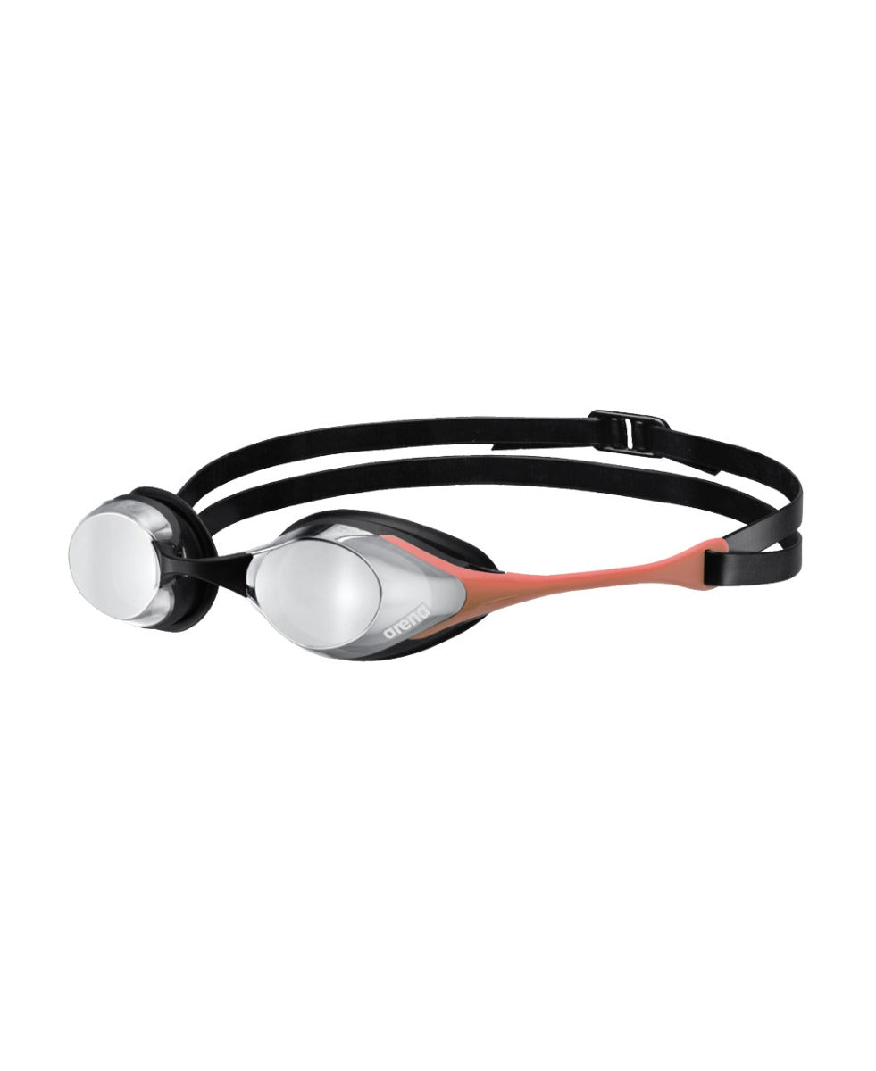 Arena Cobra Swipe Mirror Racing Goggles - Silver/Coral | Allens Of Kingsbury