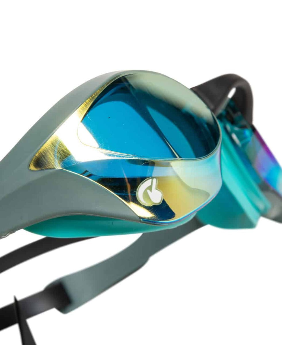 Arena Cobra Ultra Swipe Mirror Racing Goggles  - Aqua/Sage/Peacock | Allens Of Kingsbury