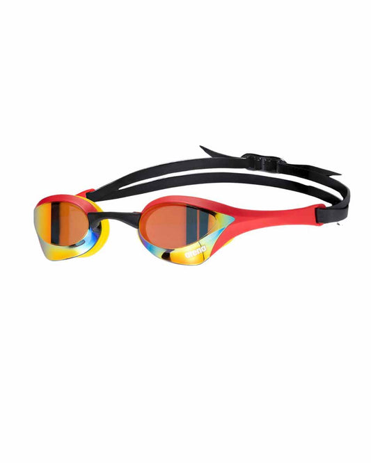 Arena Cobra Ultra Swipe Mirror Racing Goggles  - Gold/Red | Allens Of Kingsbury 960