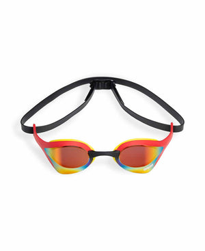 Arena Cobra Ultra Swipe Mirror Racing Goggles  - Gold/Red | Allens Of Kingsbury