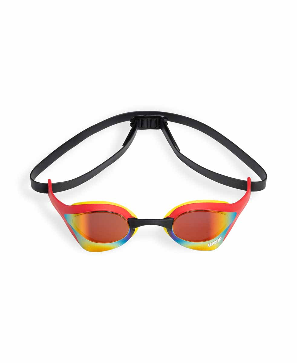 Arena Cobra Ultra Swipe Mirror Racing Goggles  - Gold/Red | Allens Of Kingsbury