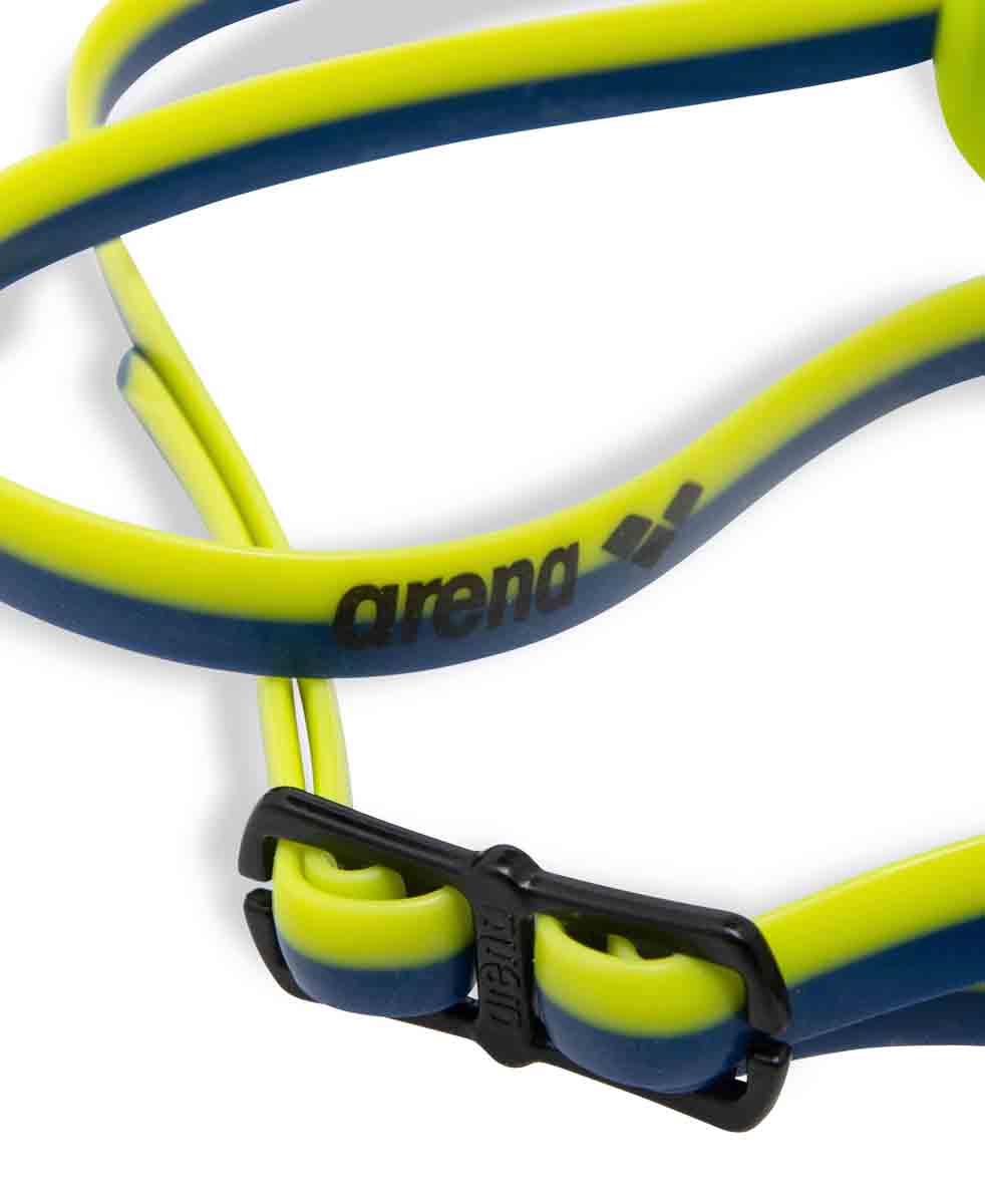 Arena Python Junior Mirror Racing Goggles - Blue/Blue Lime | Allens Of Kingsbury