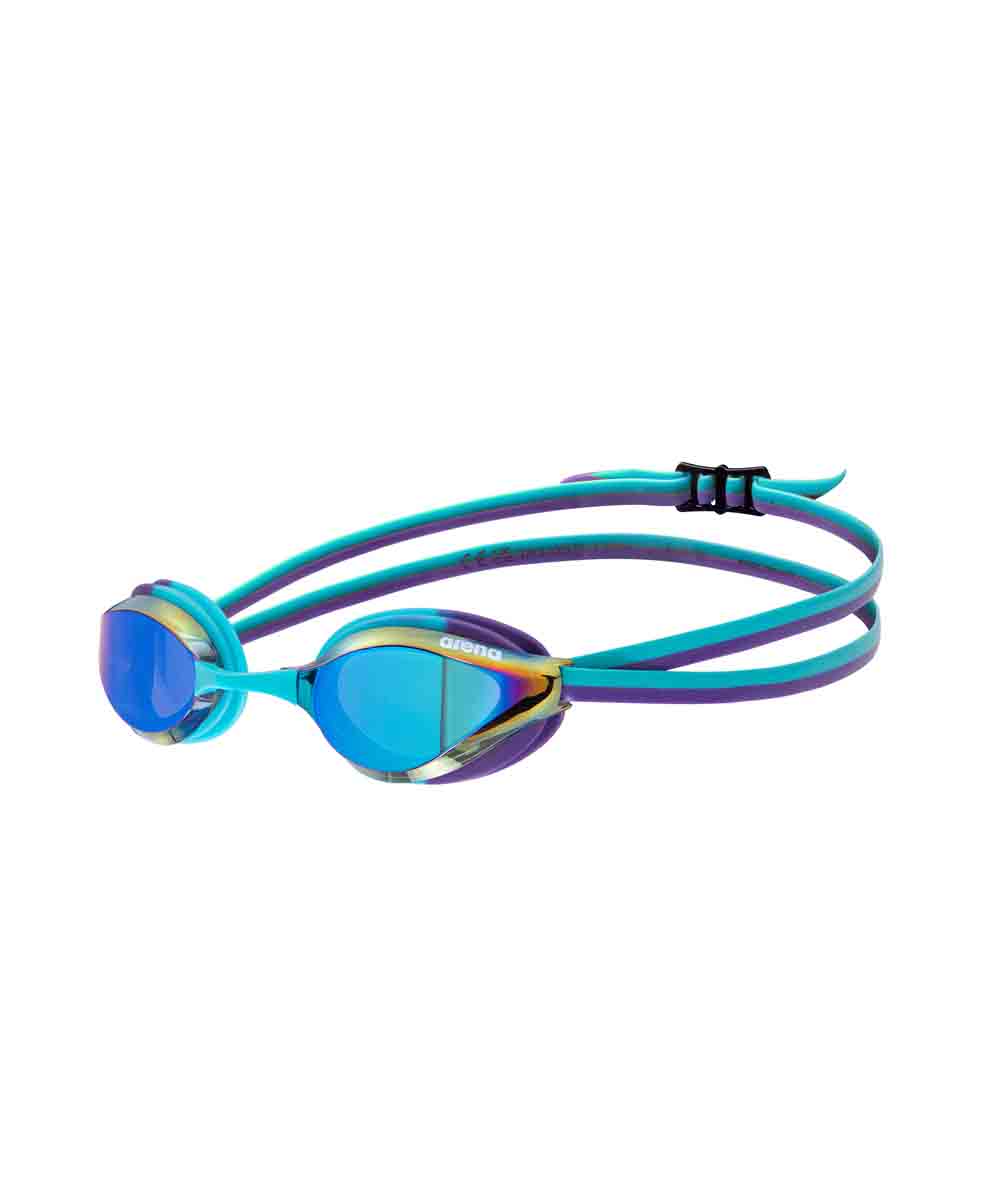 Arena Python Junior Mirror Racing Goggles  - Emerald/Peacock | Allens Of Kingsbury