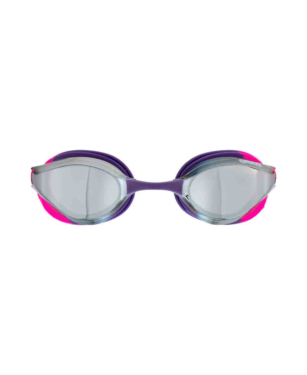Arena Python Junior Mirror Racing Goggles - Silver/Shocking Pink/Plum | Allens Of Kingsbury