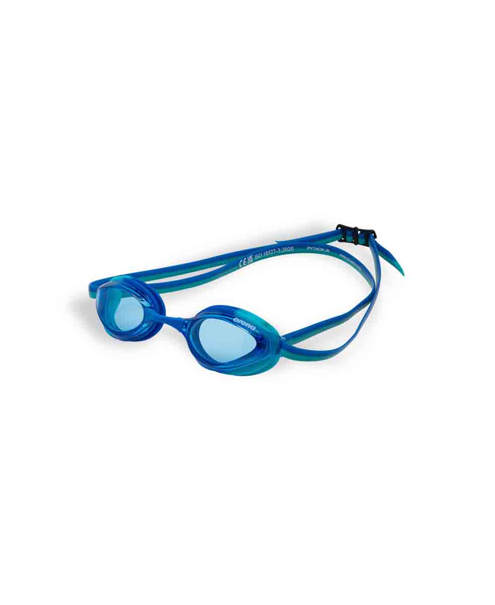 Arena Python Junior Racing Goggles - Blue/Peacock | Allens Of Kingsbury