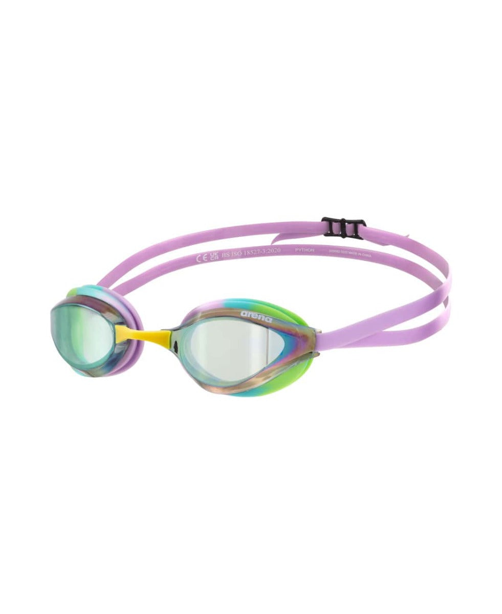 Arena Python Mirror Racing Goggles - Green/Violet/Green | Allens Of Kingsbury
