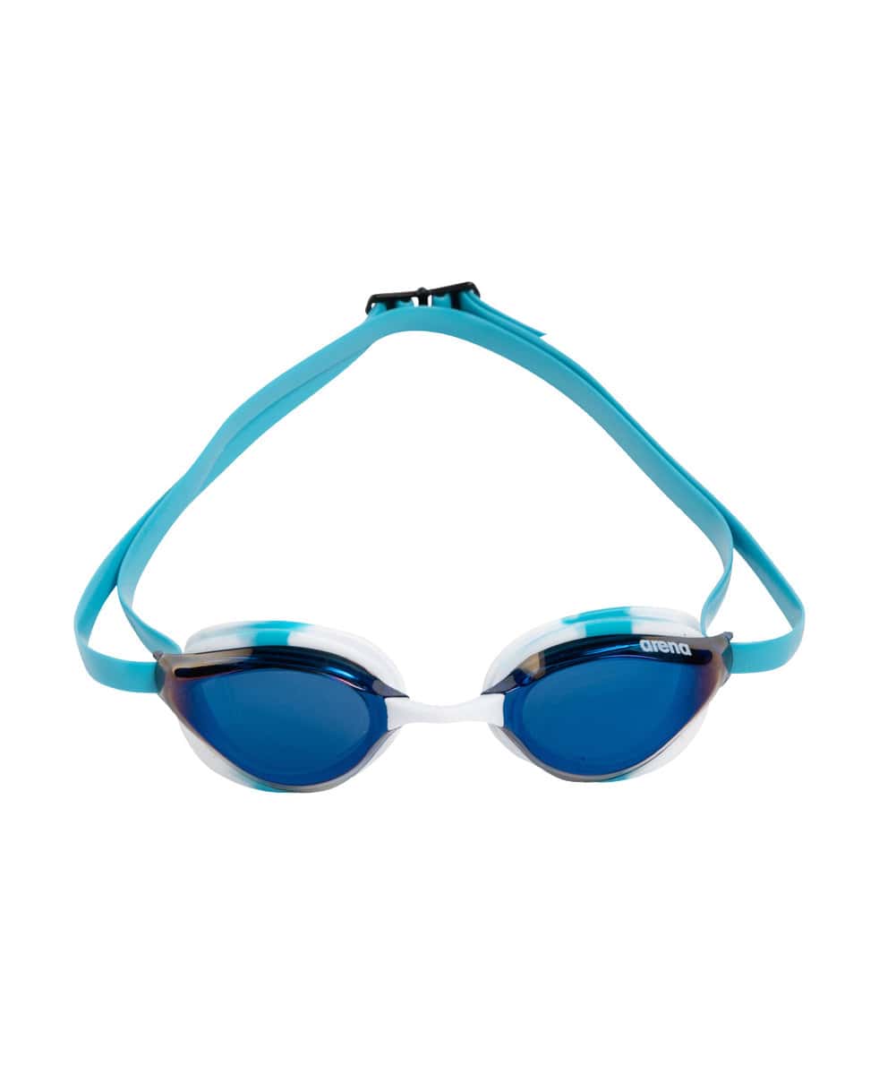 Arena Python Mirror Racing Goggles - Light Blue Mirror/White/Sky | Allens Of Kingsbury