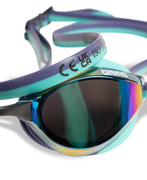 Arena Python Mirror Racing Goggles  - Turquoise/Water | Allens Of Kingsbury