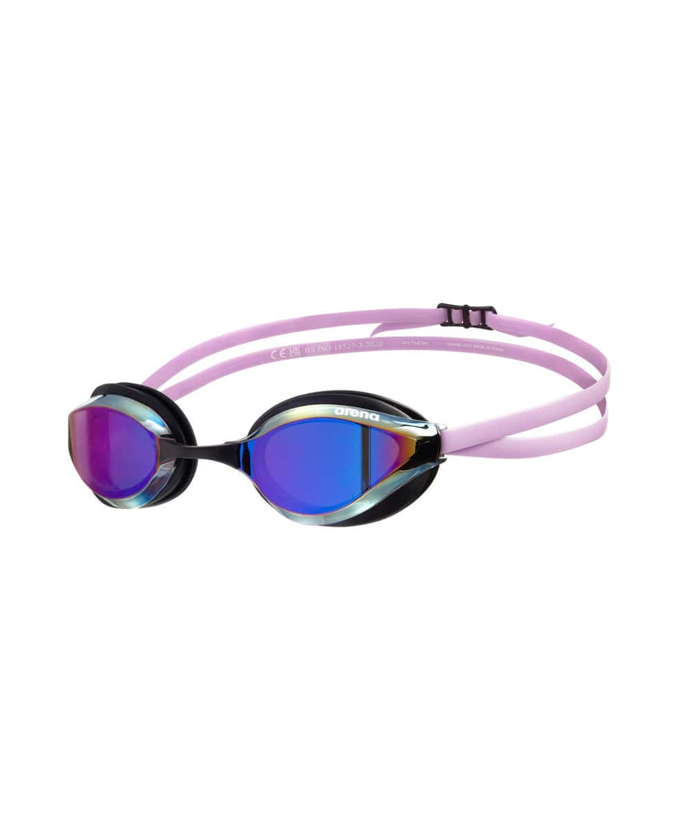 Arena Python Mirror Racing Goggles - Violet/Black/Violet | Allens Of Kingsbury
