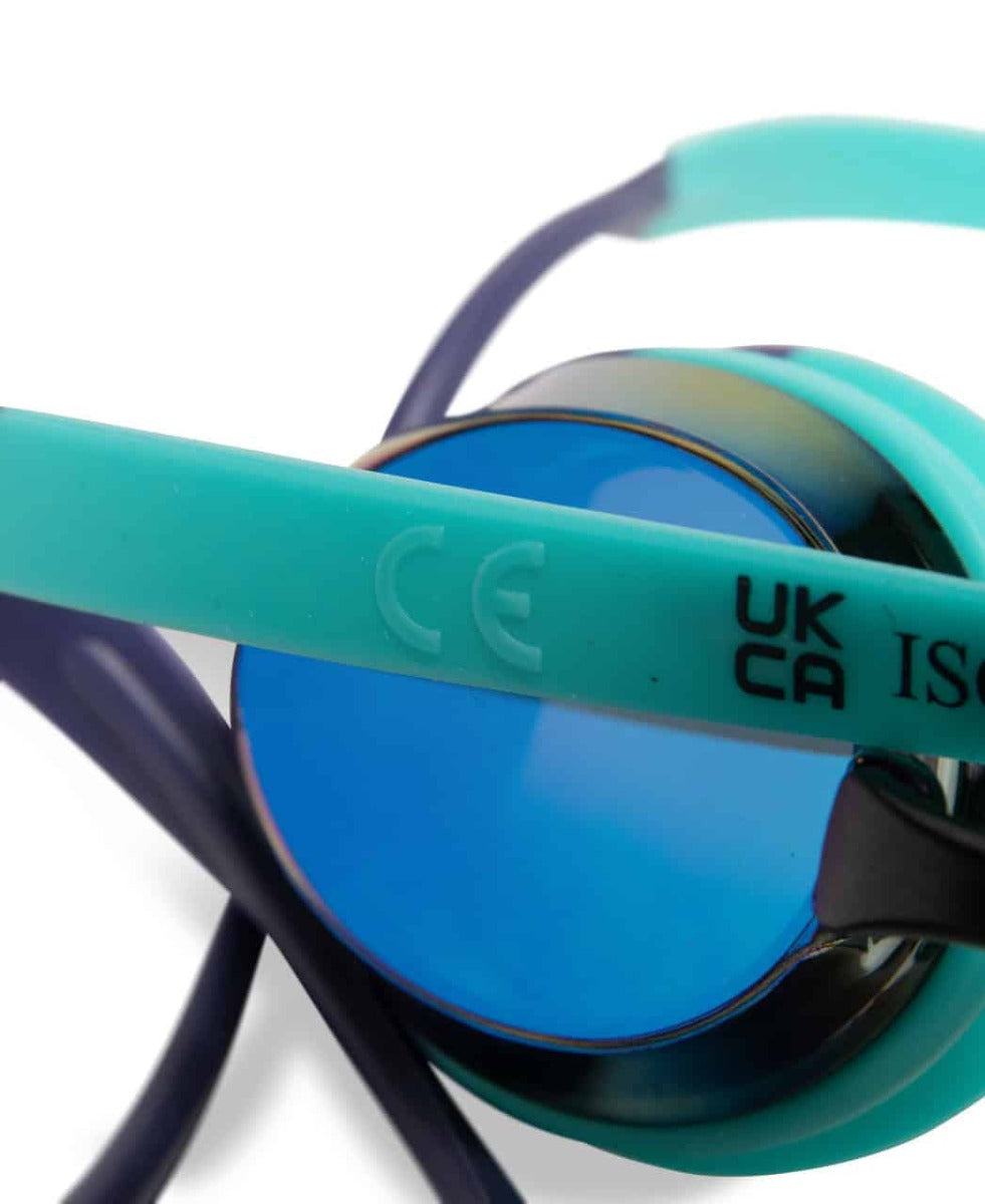 Arena Tracks Mirror Racing Goggles  - Turquoise/Water | Allens Of Kingsbury
