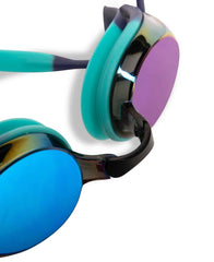 Arena Tracks Mirror Racing Goggles  - Turquoise/Water | Allens Of Kingsbury